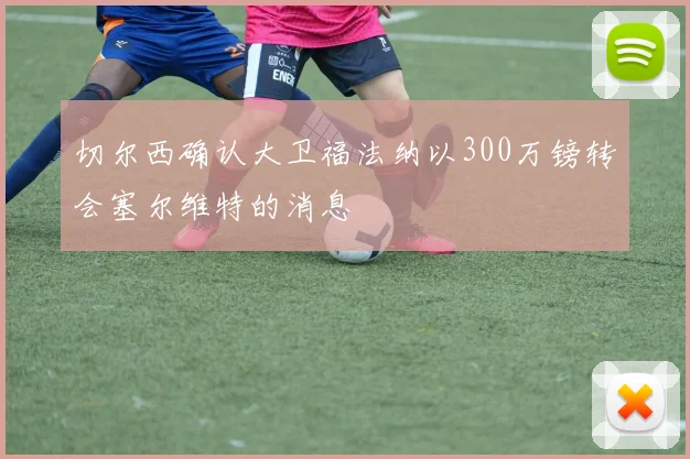 切尔西确认大卫福法纳以300万镑转会塞尔维特的消息